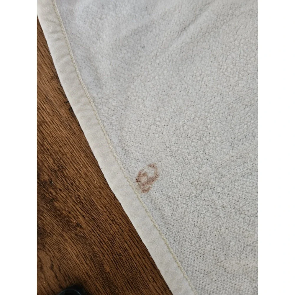 VINTAGE‎ REVERSIBLE UNICORN MORA BLANKET 87x51 Inch No tag Has Runs